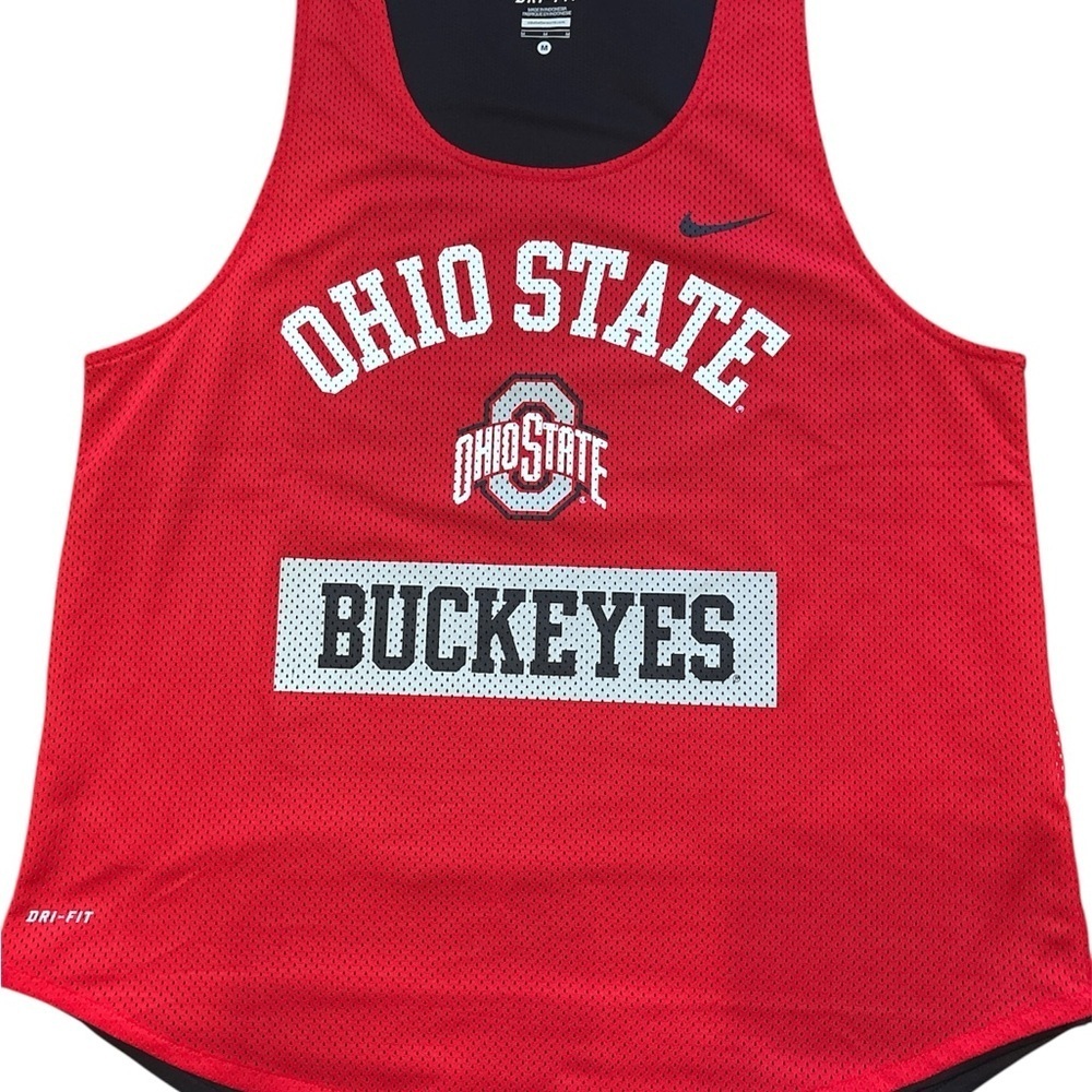 Women's Nike Dri-Fit Ohio state Buckeyes Double Mesh Tank Top